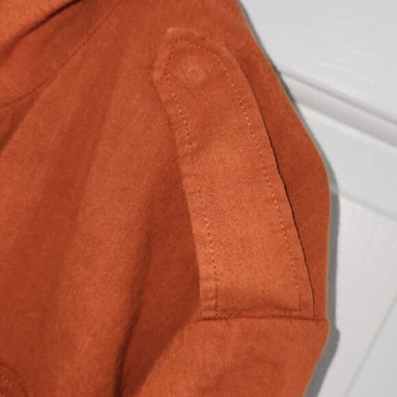 Rag & Bone XXS Cropped Burnt Orange Military Style Jacket - Picture 12 of 16